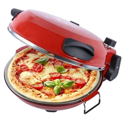 Ningbo nhà máy 12 Inch Non-Stick Calzone Maker Pizza lò trong Red Home sử dụng nhanh FunElectric Multi Pizza Maker