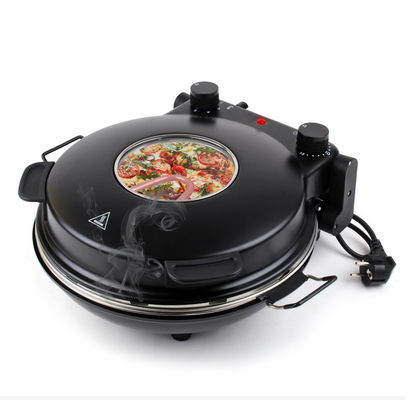 Ningbo nhà máy 12 Inch Non-Stick Calzone Maker Pizza lò trong Red Home sử dụng nhanh FunElectric Multi Pizza Maker