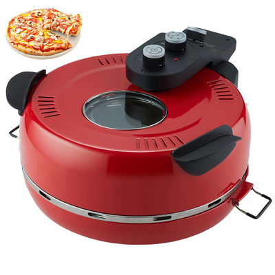 Giá trực tiếp của nhà máy 12 Inch Non-Stick Calzone Maker Pizza oven in Red Home Use Fast FunElectric Multi Pizza Maker