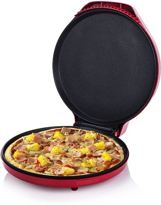 Máy làm pizza không dính điện 12 inch cho nhà Pizza Pan Pie Calzone Cooker với điều chỉnh nhiệt độ