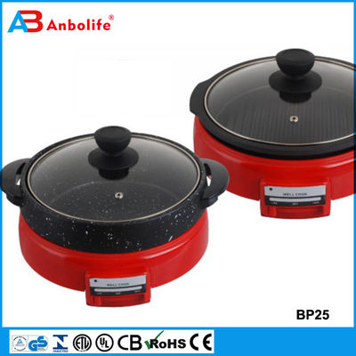 Skillet điện bởi Culina 18/10 thép không gỉ, nội thất không dính, với nắp kính 12 inch vòng Ptfe không có pfoa