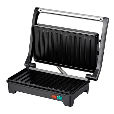 Stainless Steel Electric Grill bánh sandwich nén panini nướng với thiết bị nghiêng