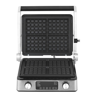Stainless Steel Electric Grill bánh sandwich nén panini nướng với thiết bị nghiêng