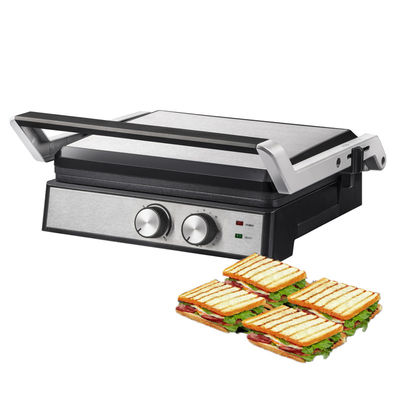4 slice Electric grill with detachable plates waffle maker Sandwich Panini Press Contact grill 2200W đĩa thay thế
