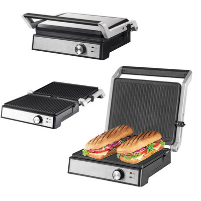 4 slice Electric grill with detachable plates waffle maker Sandwich Panini Press Contact grill 2200W đĩa thay thế