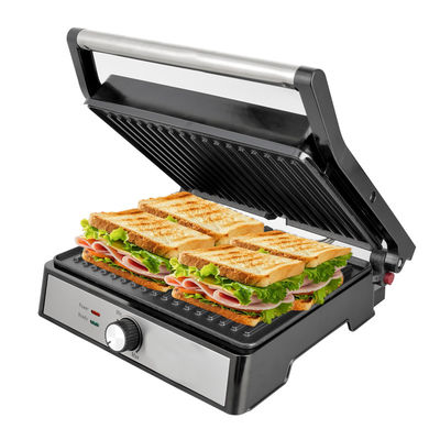 Đĩa có thể tháo rời BBQ Panini Press Grill Griddle Không khói nướng trong nhà màn hình cảm ứng LED Nướng tiếp xúc kỹ thuật số