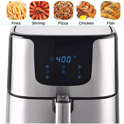 Dầu không thép Stainless Electric kitchenid lò nướng khí 5.5L 7L XL kỹ thuật số 8 cài đặt trước màn hình cảm ứng