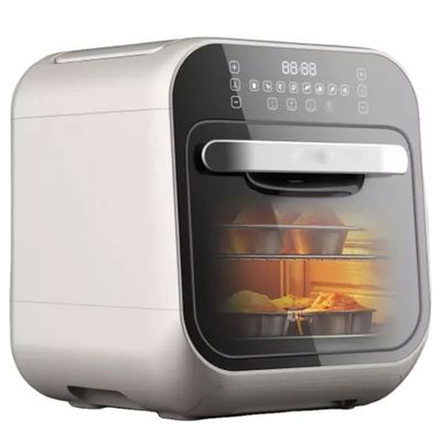 Không dầu 8L 1800W Digital Stainless Steel Home Use Touch Screen Air Fryer Steam Smart
