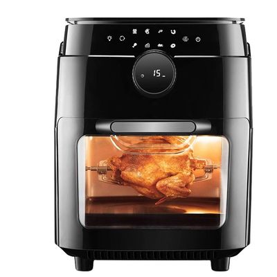 Multifunctional Stainless Steel Air Fryer Oven 12L Non Oil Convection Rotisserie Dehydrator Bake 1800W