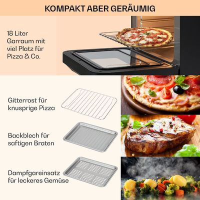 18L Dual Air Frye với Phương thức hơi nước và sấy khô 2450W Toaster Dehydrator Oil Free