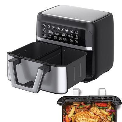 Máy nướng không khí kép thông minh không dầu 2 giỏ 9L kỹ thuật số 2400W