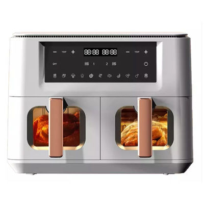 Máy nướng không khí 9L 8L với 2 giỏ / Khu vực hiển thị cửa sổ thông minh điều khiển kỹ thuật số