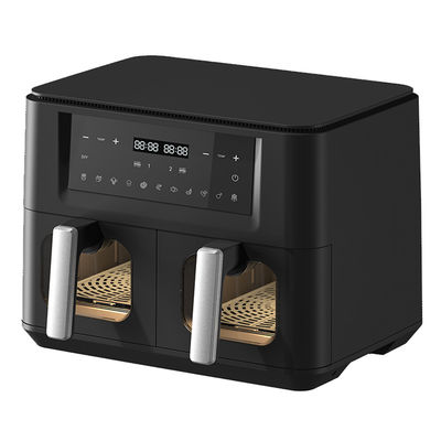 9L 2000W Smart Air Fryer Digital Double Basket Với Cửa sổ hiển thị