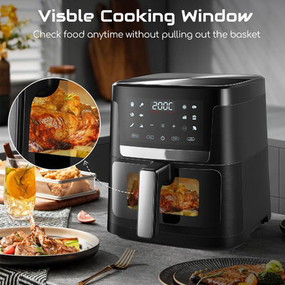 7L với cửa sổ thép không gỉ nướng lò LED màn hình cảm ứng cho 12 cài đặt trước dễ dàng làm sạch 1800w nhà