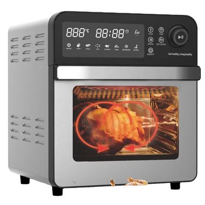 Máy nướng không khí bằng hơi nước kỹ thuật số với màn hình kỹ thuật số Stainless Steel Rotisserie Chicken Grill Machine