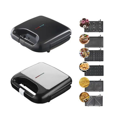 3 trong 1 Mini Breakfast Waffle Sandwich Makers Chiếc bánh nướng có thể tháo rời
