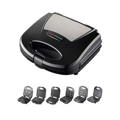 Nhiều chức năng 9 7 8 6 5 4 3 trong 1 Máy làm waffle điện nhỏ có thể tháo rời bánh mì sáng
