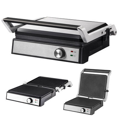 180 độ Full Open Non Stick Plate Tray dầu tháo rời Máy nướng bánh mì điện