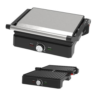 4 slice BBQ trong nhà Panini Electric Press Grill với điều khiển nhiệt độ và thời gian nút