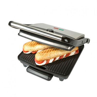 Bấm điện 2 slice Mini Auto Panini với bề mặt không dính