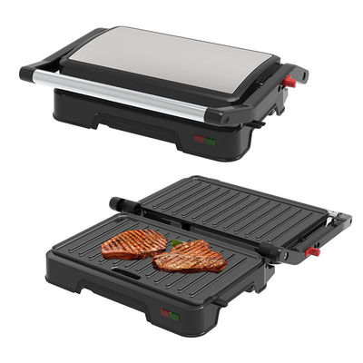 Bấm điện 2 slice Mini Auto Panini với bề mặt không dính