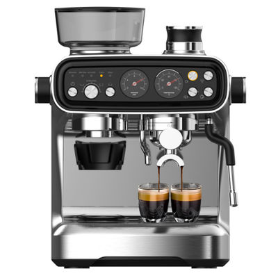 Máy pha cà phê espresso điện chuyên nghiệp Máy bơm áp suất 15/20bar mạnh mẽ Máy xay cà phê Cappuccino Latte làm bằng nhựa bền