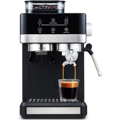 Máy pha cà phê espresso điện chuyên nghiệp Máy bơm áp suất 15/20bar mạnh mẽ Máy xay cà phê Cappuccino Latte làm bằng nhựa bền