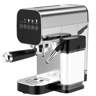 Máy pha cà phê espresso bán tự động với máy ẩm sữa bằng tay cho latte cappuccino