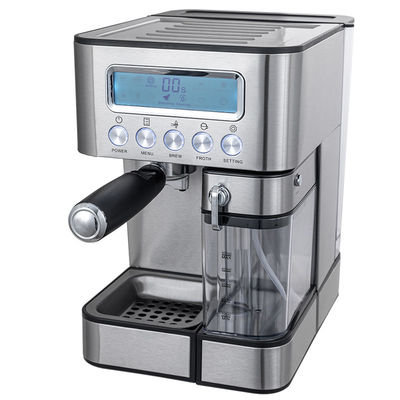 Máy pha cà phê espresso bán tự động với máy ẩm sữa bằng tay cho latte cappuccino
