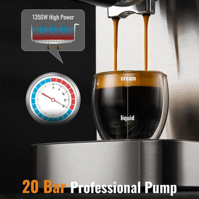 20 Bar Italian Espresso Maker Máy pha cà phê thông minh Cappuccino Máy pha cà phê espresso hoàn toàn tự động với sữa