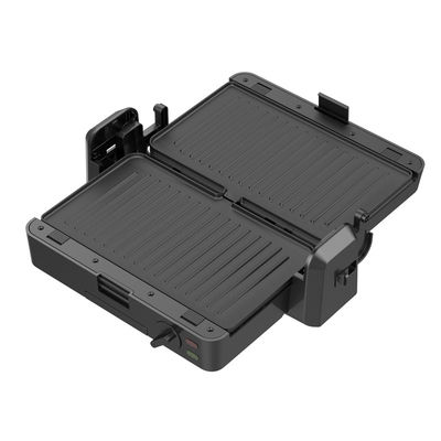 1200W Máy nướng liên lạc có thể tháo rời 3 tấm 105 180 độ mở nhiệt độ điều chỉnh nút điện PTFE không dính cho BBQ gia đình
