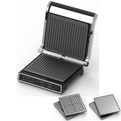 2-Slice Deep Fill Waffle Sandwich Maker BBQ Grill có thể tháo rời lớp phủ không dính cho nhà bếp nấu ăn Electric Grills Griddles
