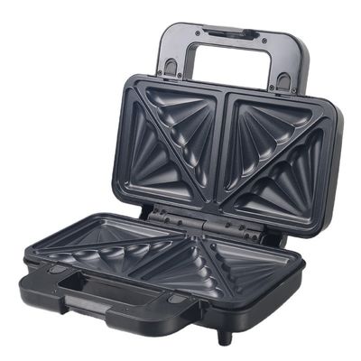 Không dính PTFE phủ 2 slice Waffle Maker với Sandwich và Pancake Maker có thể tháo rời