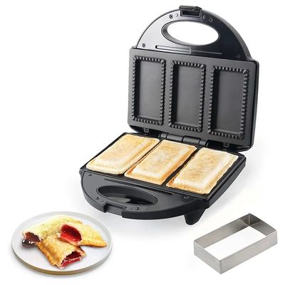 Không dính PTFE phủ 2 slice Waffle Maker với Sandwich và Pancake Maker có thể tháo rời