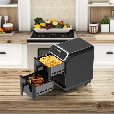 Ứng dụng nướng khí kỹ thuật số bằng nhựa hình vuông 1800 Watt được điều khiển