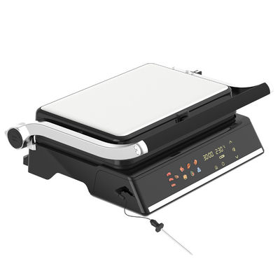 Điện số liên lạc BBQ Chế độ nướng không khói Ứng dụng nấu ăn gia đình có thể tháo rời 6 slice Panini Maker With Probe Detect