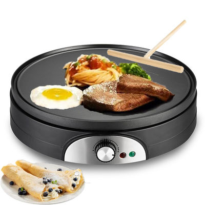 Máy chế tạo Crepe điện có thể đảo ngược với nút nhiệt điều hòa cho sử dụng gia đình Vật liệu PTFE không dính cho các loại thực phẩm khác nhau