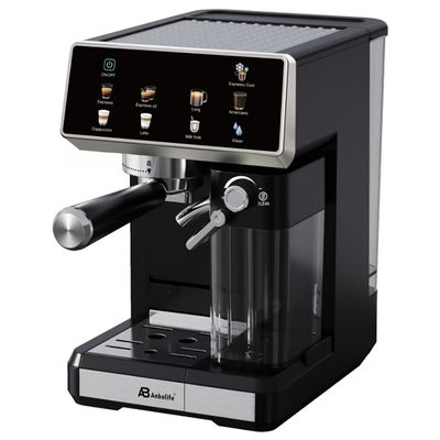 Anbo Control màn hình cảm ứng lớn Cappuccino espresso Máy pha cà phê đa chức năng với máy xay