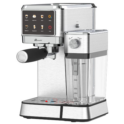 Anbo Control màn hình cảm ứng lớn Cappuccino espresso Máy pha cà phê đa chức năng với máy xay