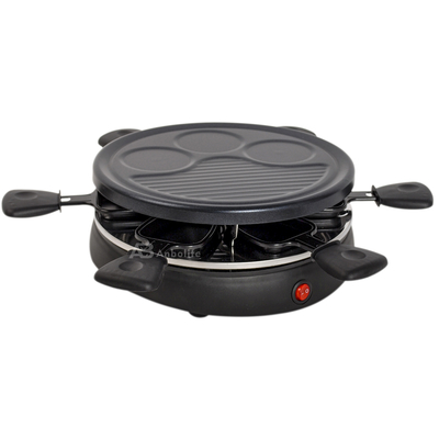 Anbolife 1500W Electric Raclette Grill với bề mặt không dính