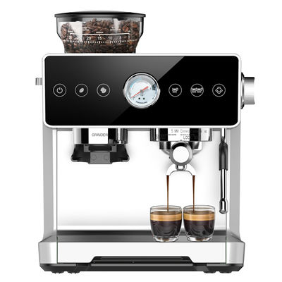 Anbolife Full Function Espresso Coffee Machines 20bar Powerful Pressure Pump Latte Cappuccino Digital Control Coffee Machine