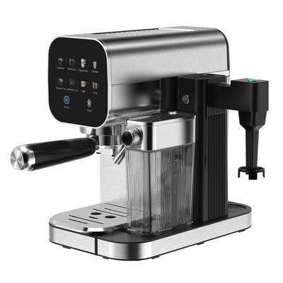 Anbolife Hot Selling 20 Bar Semi-Automatic Coffee Machine for Espresso Coffee Maker with Milk tank for Household Use