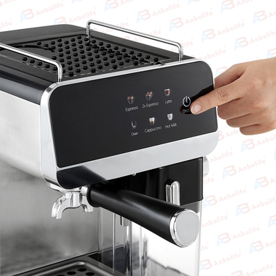 Anbo Digital Professional Espresso Coffee Machine with Milk tank Multifunctional Latte Flat White Cappuccino Cafetera De Expreso