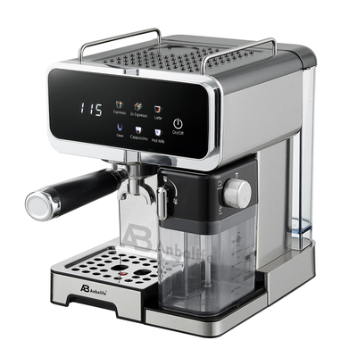 Anbo Digital Professional Espresso Coffee Machine with Milk tank Multifunctional Latte Flat White Cappuccino Cafetera De Expreso