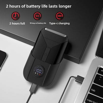 Máy cạo râu điện hai lưỡi 5V với vỏ nhựa dùng để cạo lông cơ thể nam giới