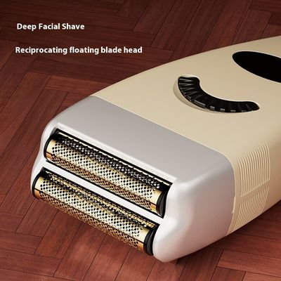 Máy cạo râu điện sạc được với pin 1200mAh, phụ tùng thay thế miễn phí và vỏ nhựa dùng để cạo râu mặt cho nam