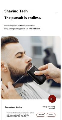 Máy cạo râu điện hai lưỡi 5V với vỏ nhựa dùng để cạo lông cơ thể nam giới