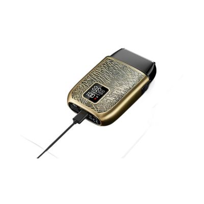 Máy cạo tóc điện chuyên nghiệp cho nam giới với pin 500mAh, lưỡi dao thép không gỉ và rửa toàn thân