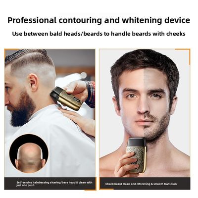 Máy cạo tóc điện chuyên nghiệp cho nam giới với pin 500mAh, lưỡi dao thép không gỉ và rửa toàn thân