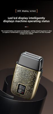 Máy cạo tóc điện chuyên nghiệp cho nam giới với pin 500mAh, lưỡi dao thép không gỉ và rửa toàn thân